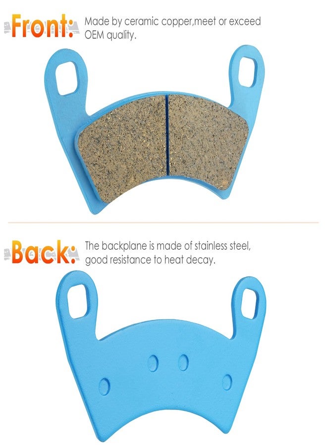 ISEYEC Front & Rear Brake Pads Ceramic for Polaris Ranger XP/RZR/Diesel/EV, Replace for 1910514 2202413 2202097 1911228 1912508 2205949, 4 sets Front and Rear Brake Pads - Image 2